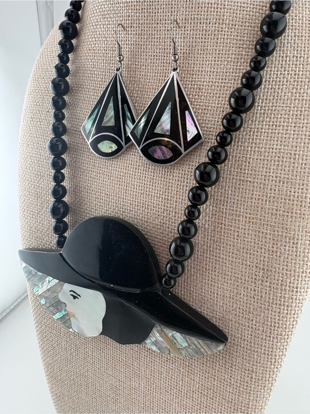 Vintage Karla Jordan Woman Necklace and set of earrings ( not Karla) - Picture 2 of 5